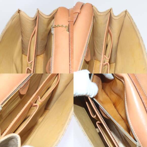 CELINE Macadam Canvas Shoulder Bag Pvc Beige Brown - Picture 13 of 13